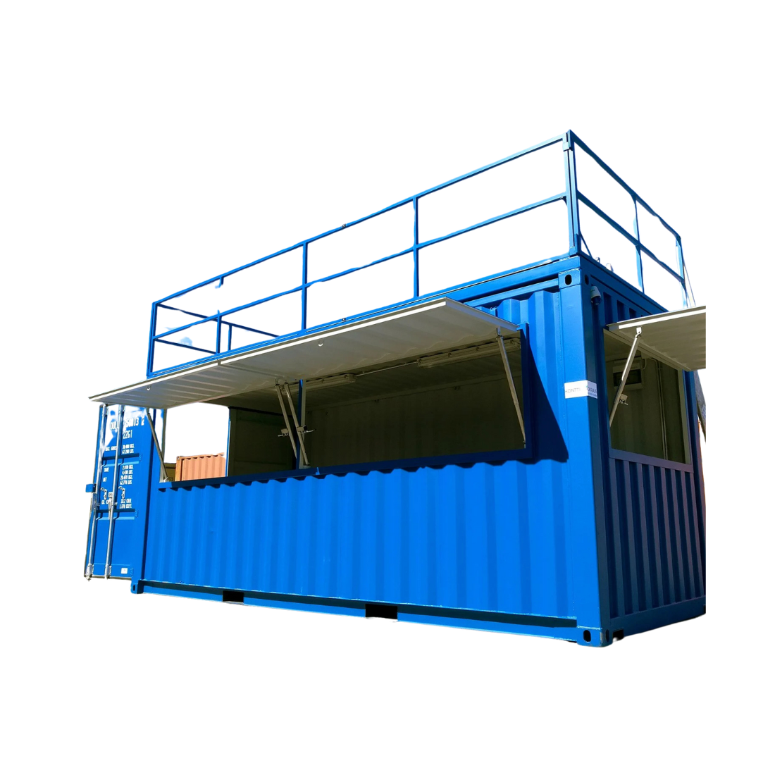 20' Store Container with a roof terrace