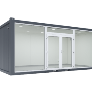 6×3.2m Glass Container, 1 glass wall